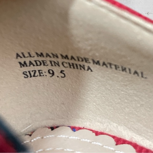 Isaac Mizrahi New York Amaya D'orsay Flat in Red Tartan Plaid Flats Size 9 1/2 - Picture 9 of 10